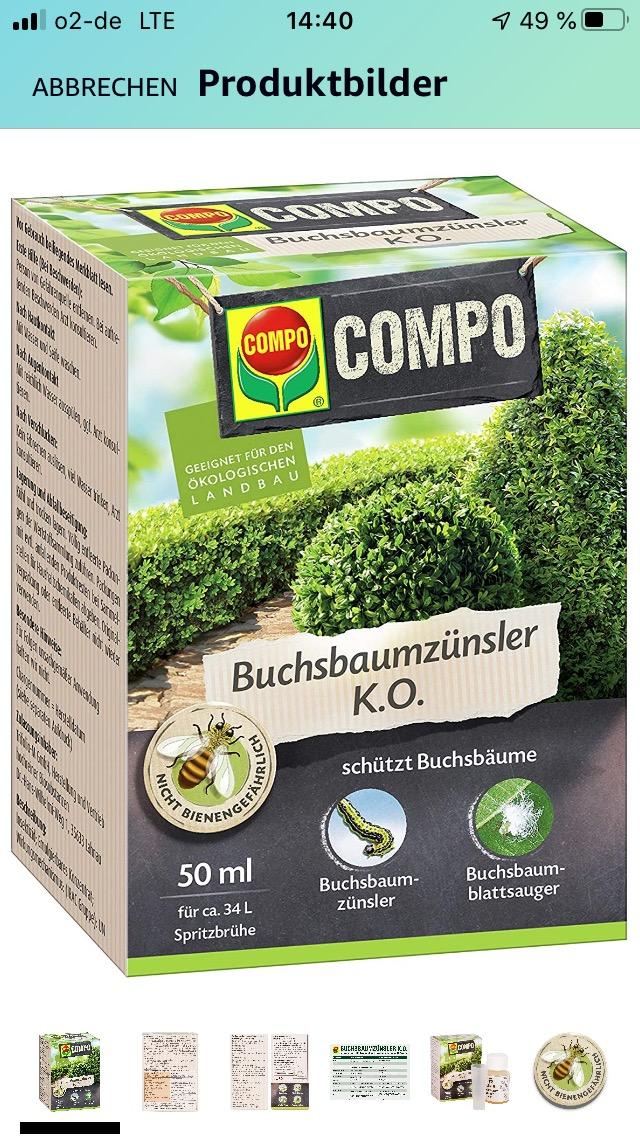 Gute Hilfe bei Zünsler