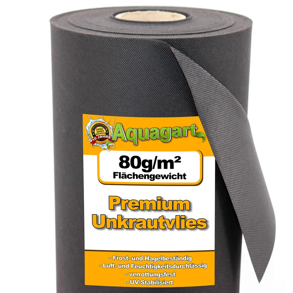 aquagart-gartenvlies-unkrautvlies-360m-80g-m-1-80m-breit-mulchvlies image 1