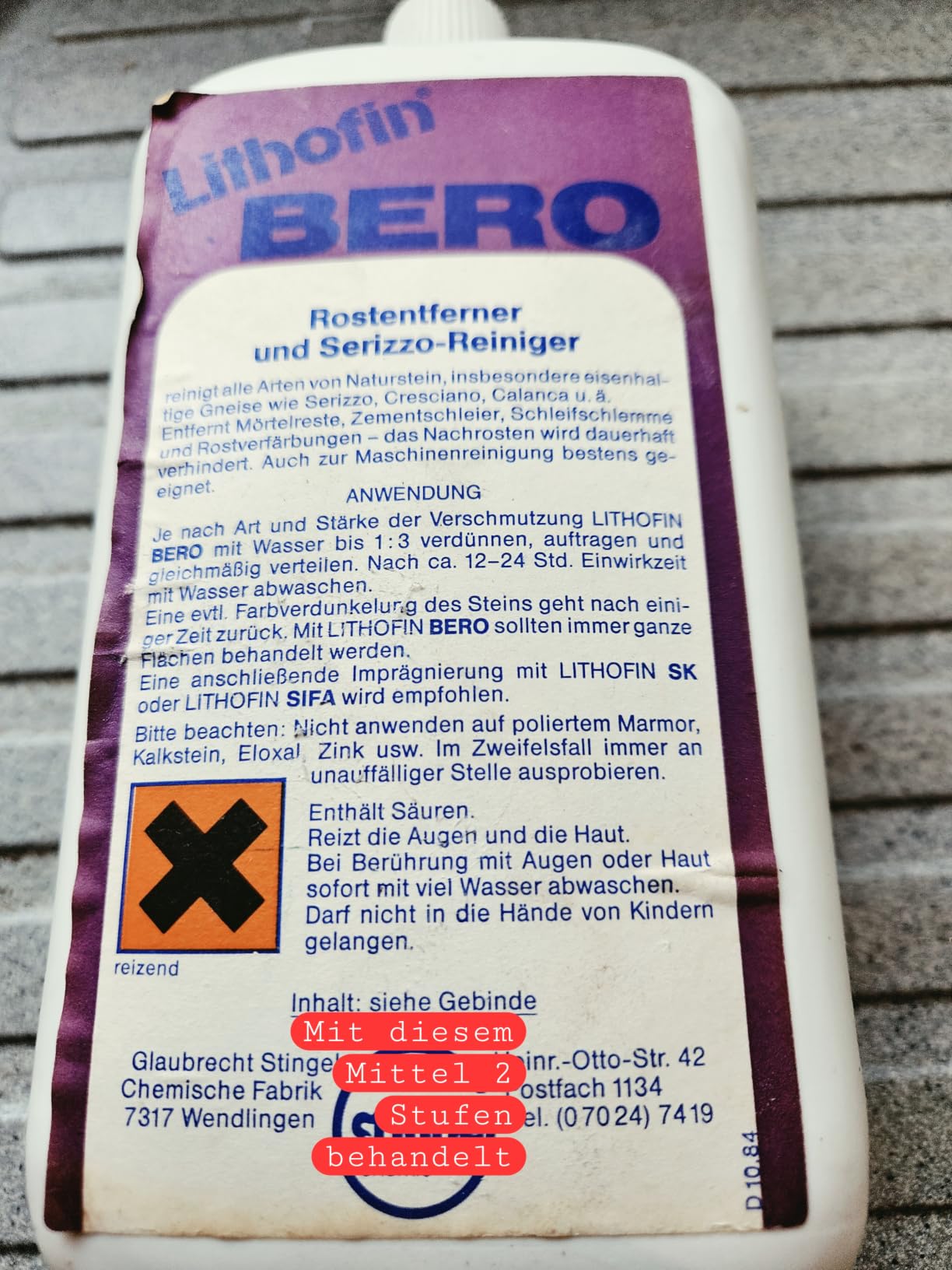 Leider fleckig geworden