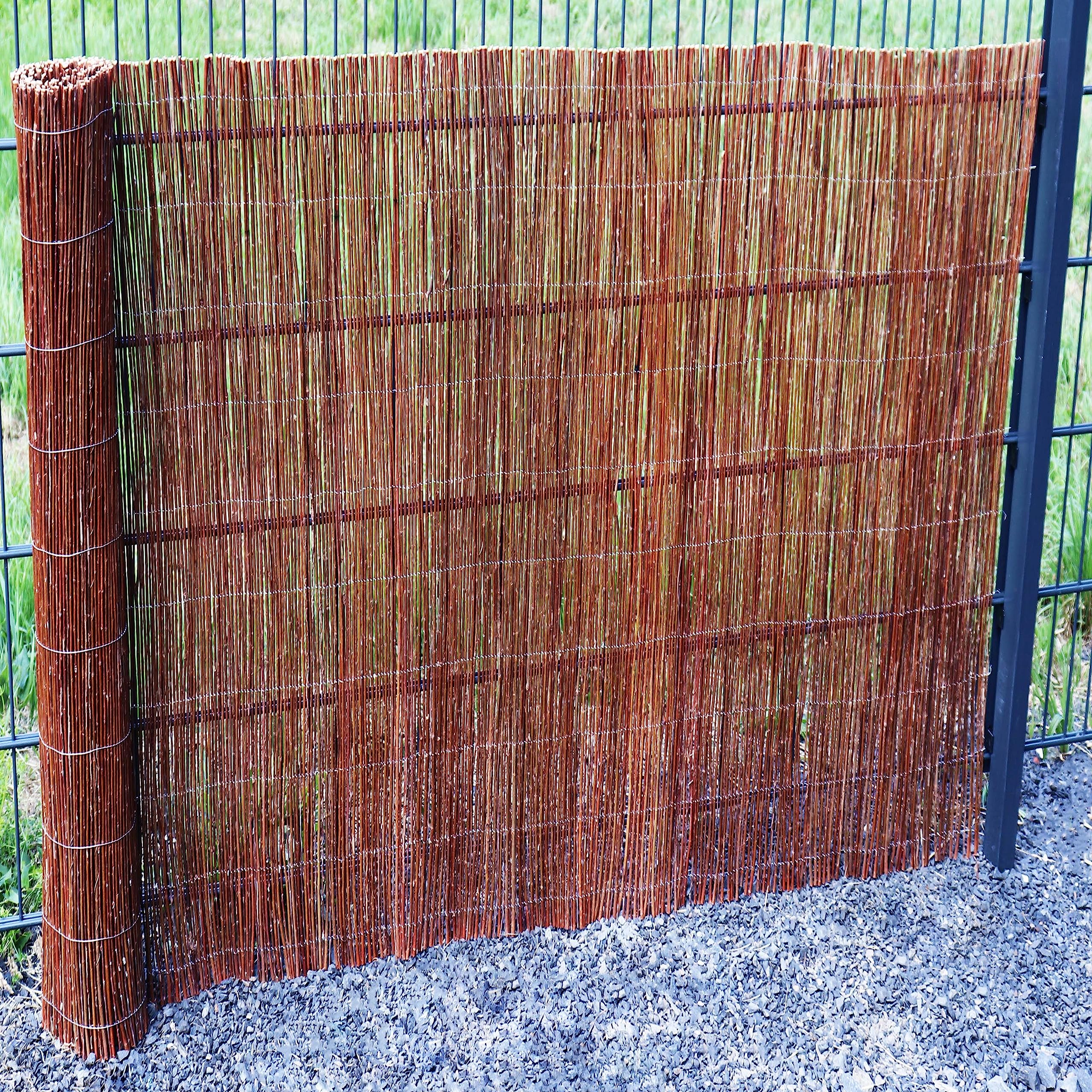 aquagart-weidenmatte-5-m-x-150-cm-sichtschutzmatte-aus-weide-mit-drahtumspannung image 6