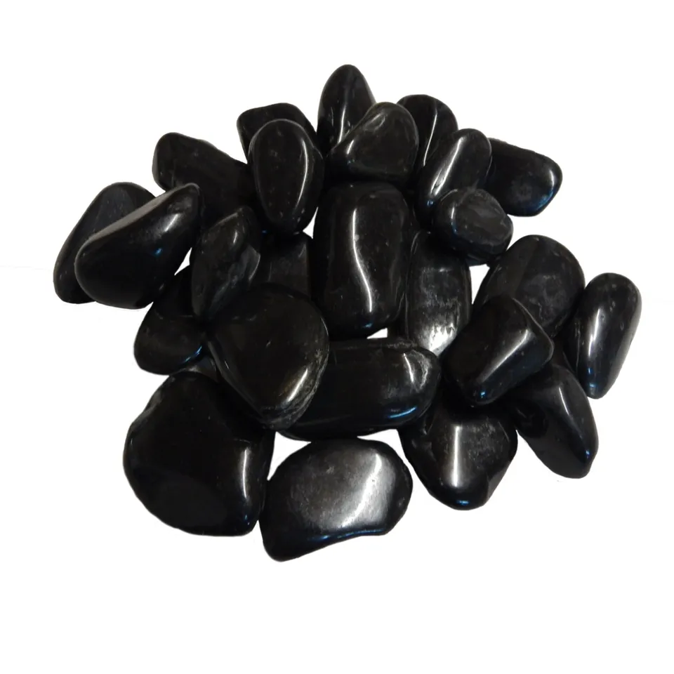 aquagart-glanzkies-polierte-kieselsteine-schwarz-40-80-mm-20-kg image 1
