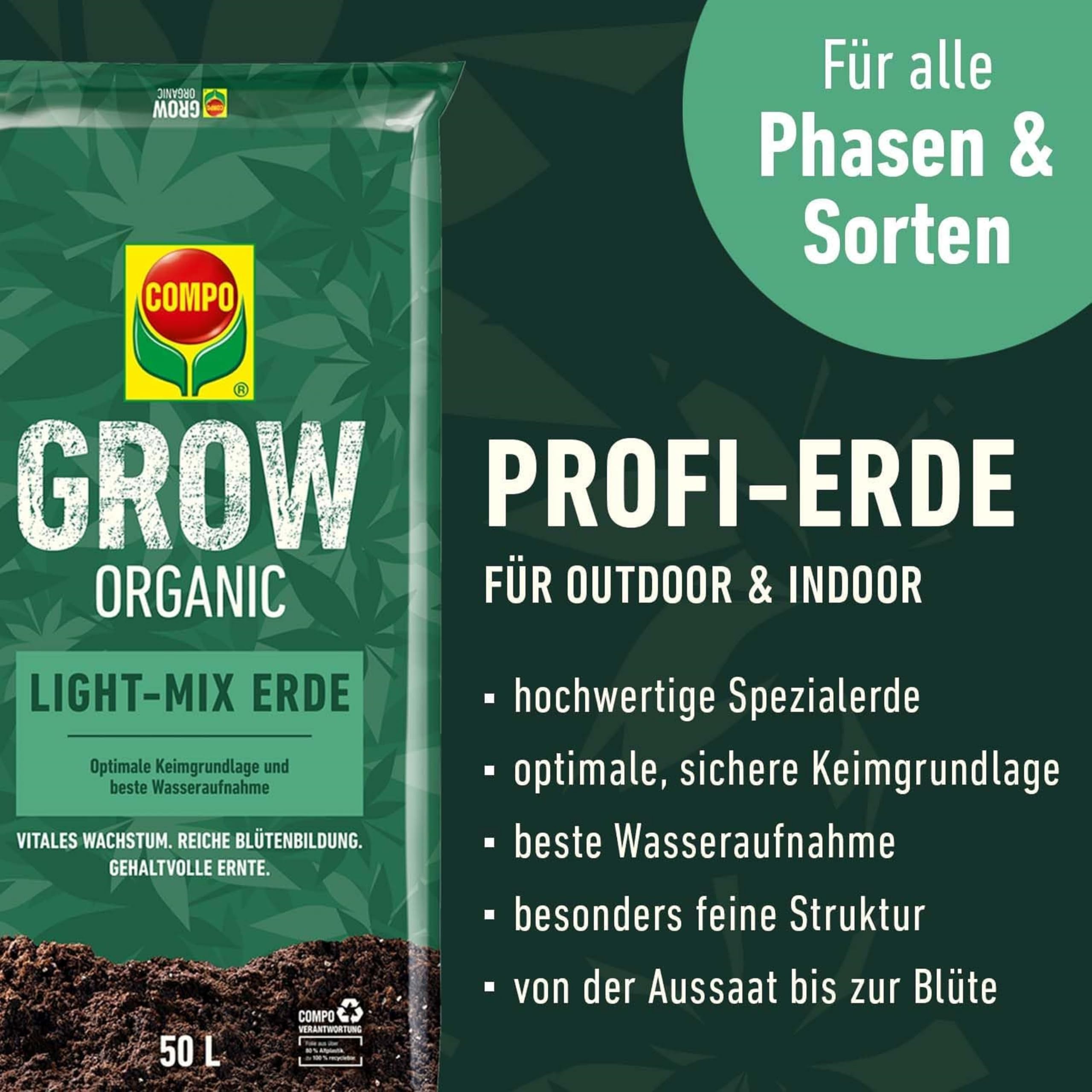 compo-grow-organic-light-mix-erde-50-l-aussaat-und-anzuchterde image 2