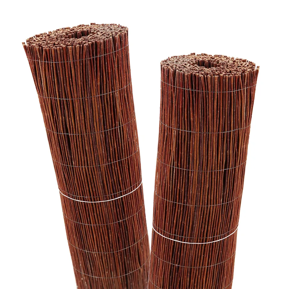 aquagart-weidenmatte-sichtschutz-15-m-x-100-cm-aus-weide-mit-drahtumspannung image 1
