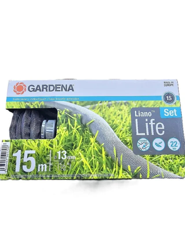 gardena-liano-life-18445-20-textilschlauch-set-1-2-zoll-15-m-mit-spritze image 1