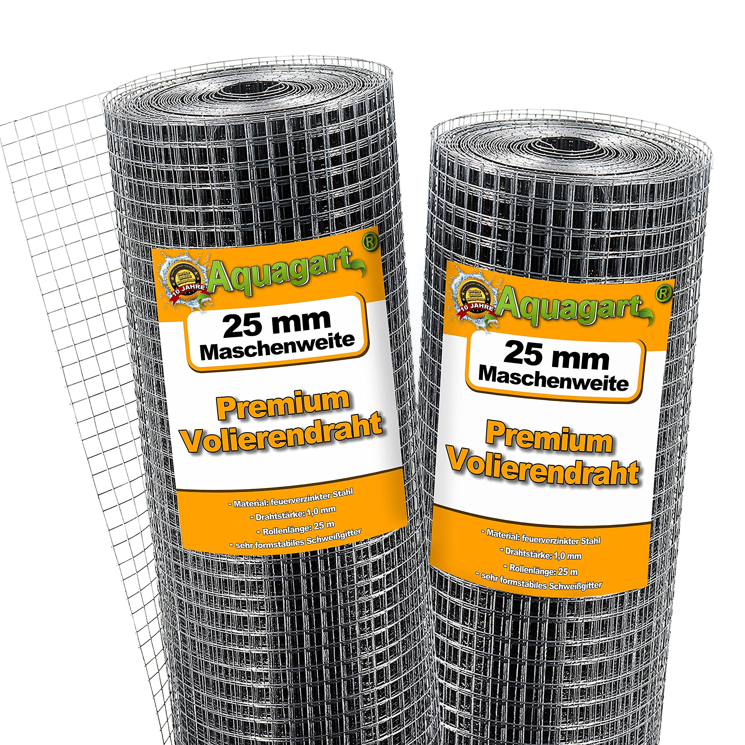 aquagart-volierendraht-hasendraht-75-m-x-1-m-schwei-gitter-25-mm-verzinkt-1-0-mm image 1