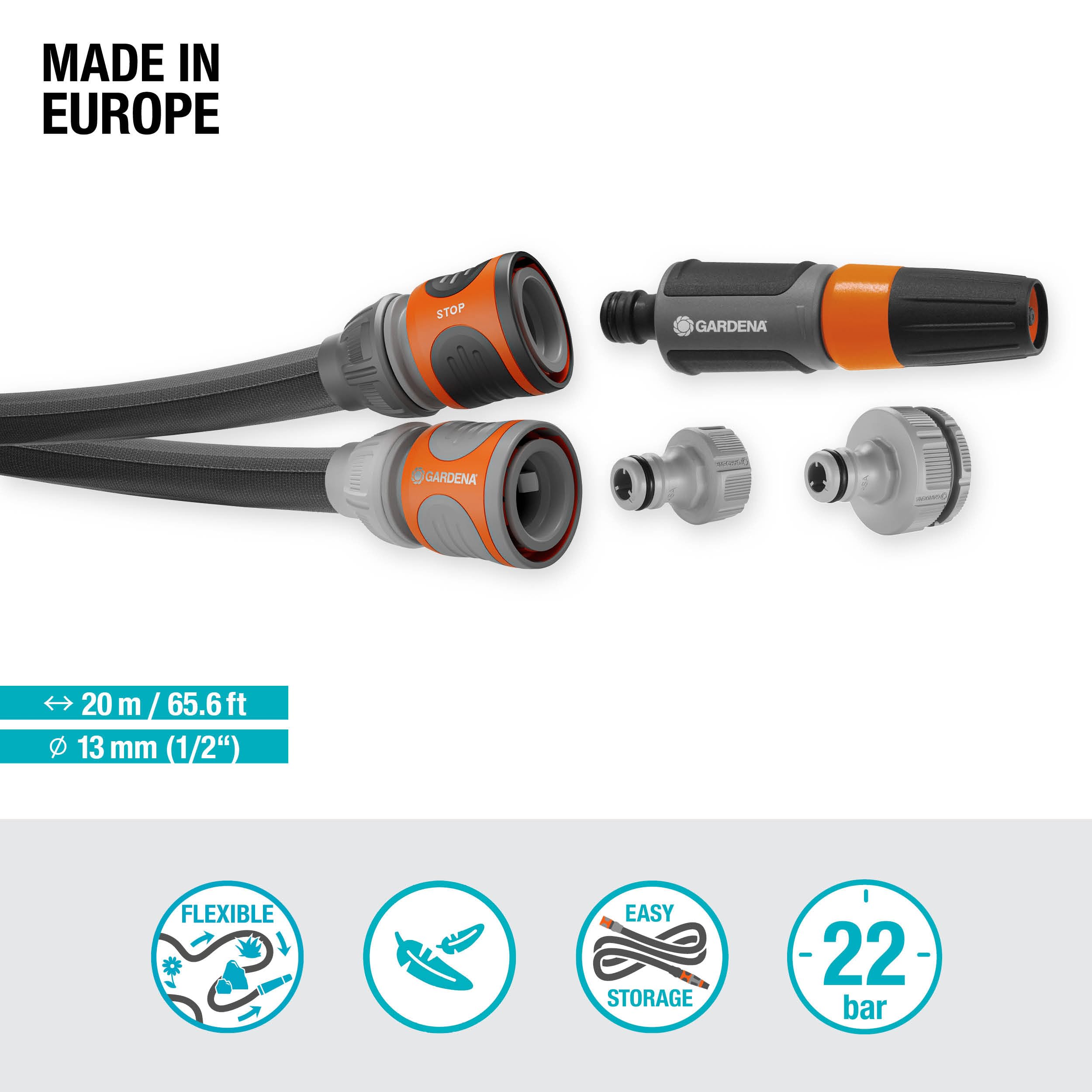 gardena-liano-life-textilschlauch-1-2-zoll-20-m-set-mit-spritze-und-anschl-ssen- image 2