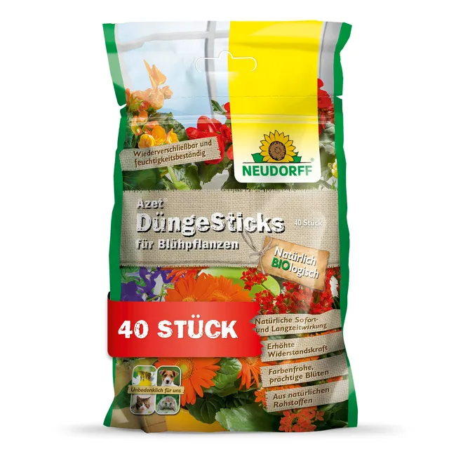 neudorff-azet-d-ngesticks-bl-hpflanzen-40-st-ck-bio-mit-mykorrhiza-npk-7-3-6 image 1